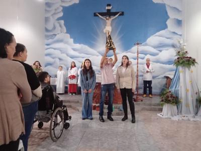 Nova Laranjeiras - Comunidade GuaraÃ­ celebra Nossa Senhora Aparecida (12/10)